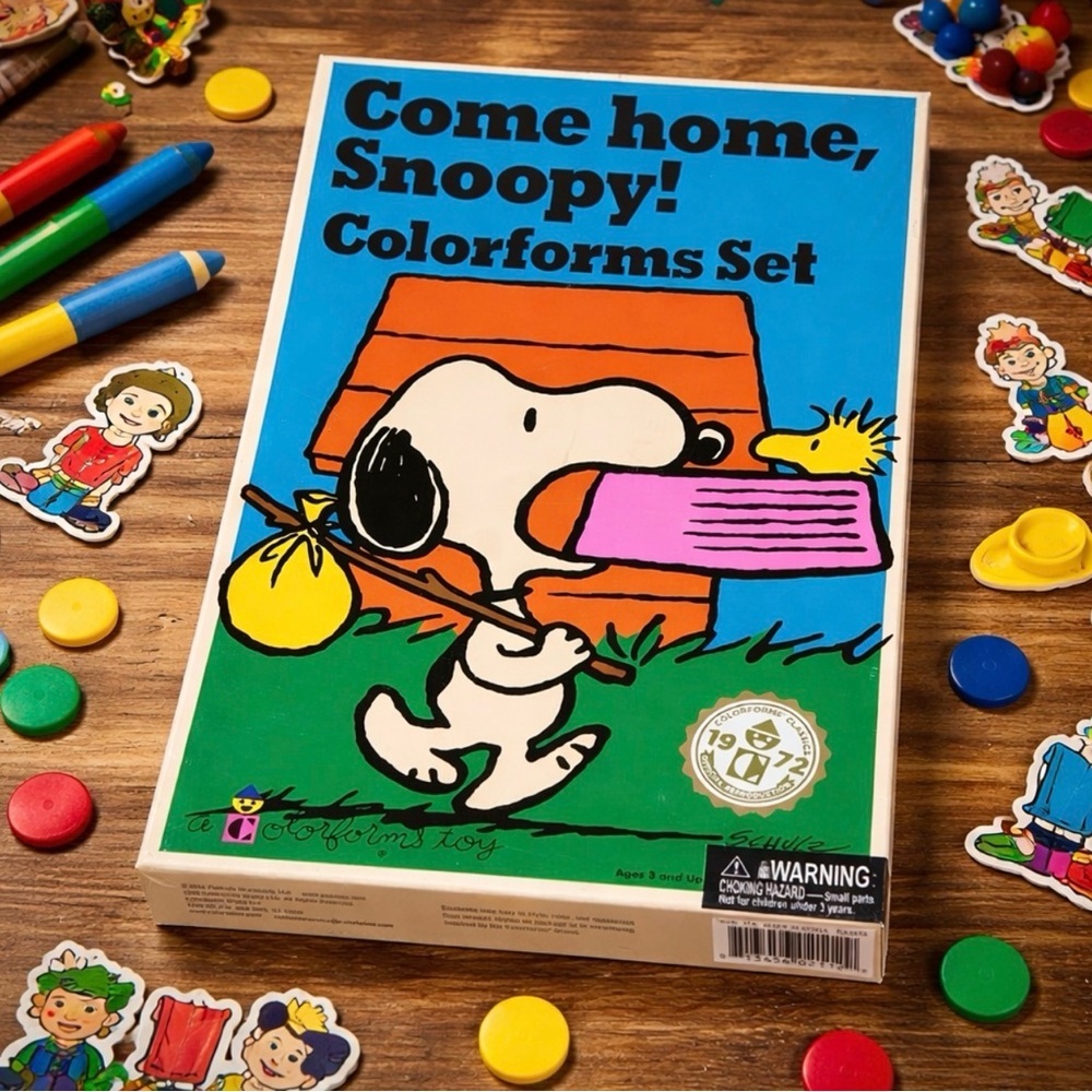 NEW COLORFORMS Peanuts Come Home Snoopy! 2017 Reproduction of Vintage 1972